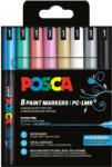 uni Uni Posca PC-1MR Készlet 8 Darab/Készlet Metál Színek (2UPC1MR8DBMETAL)