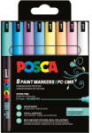 uni UNI Posca PC-1MR Akril Marker Készlet 8 Darab/Készlet Lágy Színek (2UPC1MR8DBLAGY)