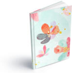 MFP Füzet A/4 Keményfedeles 100 Lapos Négyzetrácsos Virág (MFP7501541)