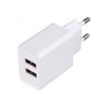 Somogyi Elektronic SA 24USB hálózati töltő, 2db megosztott USB kimenet, egyidejűleg 2 készülék tölthető (SA_24USB)