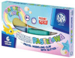 ASTRA Gyurma ASTRA modellező csillámos 6 színű (304118001) - papir-bolt
