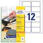 AVERY Etikett AVERY L4742REV-25 78, 7x46, 6mm visszaszedhető 300 címke/doboz 25 ív/doboz (L4742REV-25) - papir-bolt