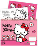 Hello Kitty Sweetheart A/4 spirál vázlatfüzet 40 lapos matricával - lord