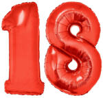 PartyDeco S. r. o 18-as piros szám fólia
