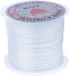 HairExtensionShop Elasztikus Gumis Cérna Póthaj - Hajhosszabbításhoz Fehér Színben 60m