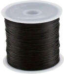 HairExtensionShop Elasztikus Gumis Cérna Póthaj - Hajhosszabbításhoz Fekete Színben 60m