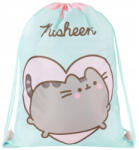 PUSHEEN cicás tornazsák, 42x32cm, mentazöld (MJK-679476)
