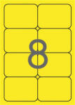 APLI Etikett, 99, 1x67, 7 mm, színes, kerekített sarkú, APLI, neon sárga, 160 etikett/csomag (02874) - iroszer24