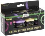  Sötétben világító akrilfesték készlet Nassau 4 x 60 ml