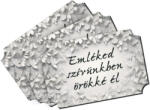  Nyomtatott dekorkarton - Emléked szívünkben örökké él 3db/cs