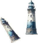  Nyomtatott dekorkarton - Világítótorony 1db 14, 6cm 6730