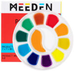  Színkeverő paletta - MEEDEN 12-Well Round Porcelain Palette