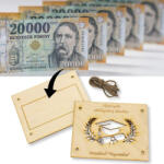  Natúr fa - Diplomaosztó és ballagási pénztartó 18, 5x14, 5cm - papelito