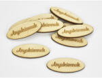  Natúr fa - "Anyukámnak" ovál tábla 2x4, 9cm 10db/csomag - papelito