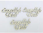  Fa felirat - "Szeretlek Dédi" 3db/csomag - Krém - papelito