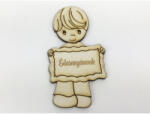  Natúr fa - "Édesanyámnak" kisfiú 5x9, 5cm - papelito