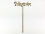  Natúr fa - Beszúrós " Ballagásodra" felirat 23cm - papelito