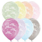 Belbal Szülinapi lufi 11" 28cm 8 db Boldog Születésnapot (LUFI324885)