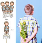  Nyomtatott dekorkarton - Anyák napjára szeretettel kisfiú 3db/csomag - papelito