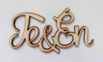  Fa felirat "Te & Én" 12*6*0, 3cm 3604 (3604C)
