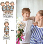  Nyomtatott dekorkarton - A világ legjobb anyukájának kisfiú 3db/csomag - papelito