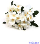  Hortenzia 5 ágú kis csokor 31cm - Fehér