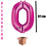 Grabo Balon folie cifra roz umflat cu heliu 87cm