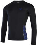 Speedo eco end+ splice rash top black/chroma blue/white s