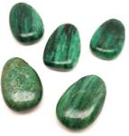 R. M. ékszer Átfúrt Fukszit zöld csepp medál (020983)