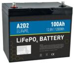 AVACOM A2D2 LiFePO4 akkumulátor 12.8V 100Ah M8 (Gotion cellák) LFA2-12V100C10-M8B3