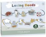 Little Dutch Set de figurine din lemn FSC cu snur - Sailor Bay - Little Dutch