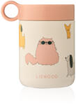 Liewood Recipient termos din otel inoxidabil - Kiani - Cats and Dogs / Sandy - Liewood