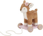Little Dutch Jucarie din plus cu roti si snur pentru tras - Caprioara - Fairy Garden - Little Dutch