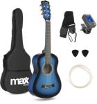 Max Music Chitara clasica 1/4, geanta de transport, albastru, MAX SoloArt JUNIOR (173.201)