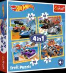 Trefl - Puzzle Vehicule Hot Wheels 4v1 - 1 - 39 piese Puzzle