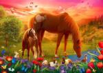 Trefl - Puzzle Horses in the meadow - 500 piese