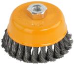 ROTOR Perie de sarma tip cupa cu noduri rasucite ROTOR 100mm M14 (15990)