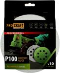 PRO-CRAFT Disc abraziv pentru slefuitor cu excentric KB180.100 PROCRAFT (10 buc) Diametru: 180 mm, Granulatie: P100 (16043)