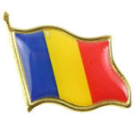 Flippy Insigna Steag Tricolor Romania, Flippy, Model Brosa cu Ac de Siguranta, 20x20 mm (teo-127749)