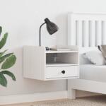 vidaXL Нощно шкафче 2 бр. Бяло 38 x 36 x 29, 5 см Борово дърво масив (873514)