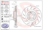 BREMBO Disc frana BREMBO 09. C612.51 (09.C612.51)