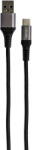 Grixx Cablu date GRIXX - USB-C to USB, impletit, lungime 1m - negru (GRCACUSBFBK01) - vexio