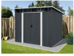 Riwall PRO Rmsp 9x8 Antracit Lux - Fém Kerti Tároló 2, 4 X 2, 8 M Lapostetővel (antracit) (t-ps0908-a)