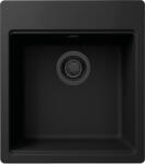 Elleci - Mosogatótálca Time 102 G40 Nero fekete tartozékokkal (LG210240BKM) - trikolor