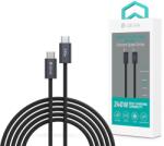 DEVIA Extrém sebességű kábel, C-típusú C-típusú gyorstöltés PD 240W 5A, 2m, fekete