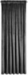 Eurofirany ROSA Dekoratív függöny, Szalaggal, 140 x 270 cm, Fekete (386718)