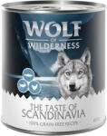 Wolf of Wilderness 6x800g Wolf of Wilderness Adult 'Triple Taste' Scandinavia - rénszarvas, lazac, csirke nedves kutyatáp