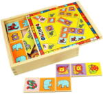 Bigjigs Toys Fa dominó - Állatok