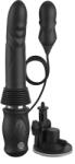 Pipedream Stimulator Ultimate Silicone Thruster, 10 Moduri Vibratii, 3 Moduri Impingere, Silicon, USB, Negru, 29 cm Vibrator