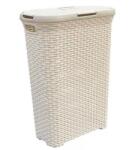 Curver Natural Style Rattan hatású ruháskosár 40L - Krém (193010) (193010)
